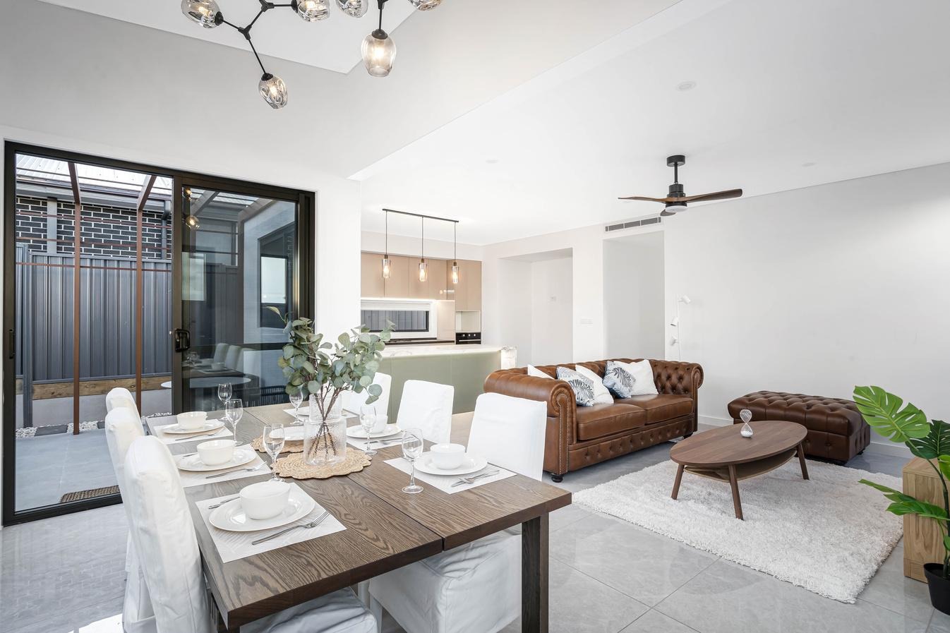 Open Living & Dining